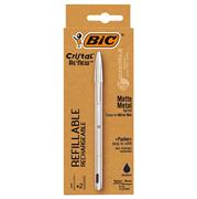 PENNA BIC CRISTAL RE'NEW 1MM+2REFILL NERO 997201