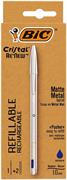 PENNA BIC CRISTAL RE'NEW 1MM+2REFILL BLE 997202