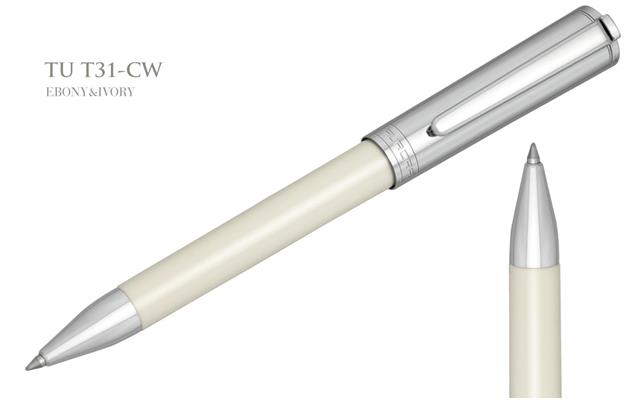 PENNE AURORA TU SFERA RESINA AVORIO CAPP.CROMATO T31-CW