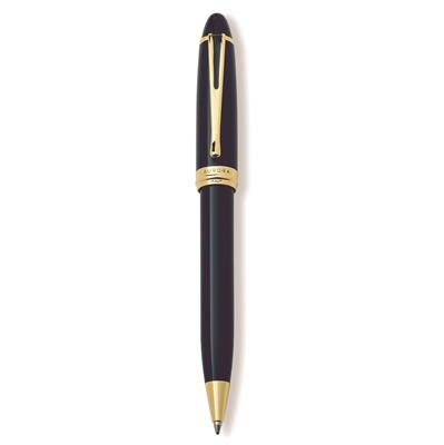 PENNE AURORA YPSYLON SFERA DELUXE NERA FINITURE DORATE B