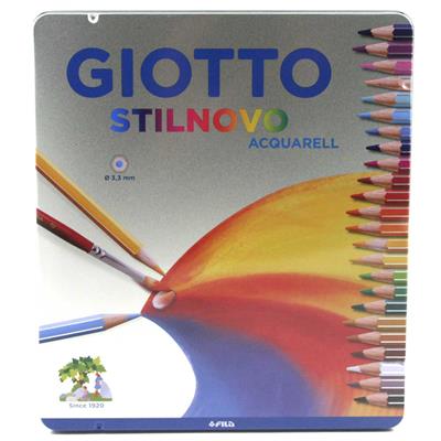 PASTELLI GIOTTO STILNOVO ACQUEREL.24 SCAT.METALLO 256300