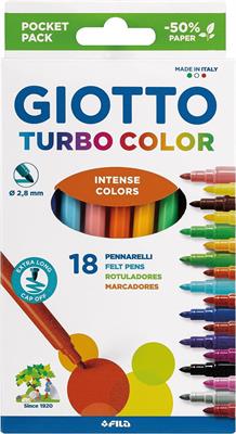 PENNARELLI GIOTTO TURBO COLOR 18 COLORI F073400