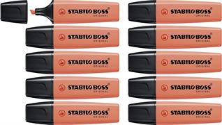 EVIDENZIATORI STABILO BOSS PASTEL MELLOW CORAL RED70/140