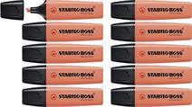 EVIDENZIATORI STABILO BOSS PASTEL MELLOW CORAL RED70/140