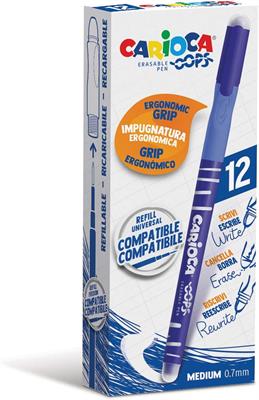 PENNE CANCELLABILI CARIOCA OOPS BLU 43039/02