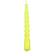 CANDELE TORTIGLIONE LACCATE GIALLE
