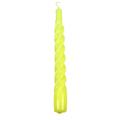 CANDELE TORTIGLIONE LACCATE GIALLE