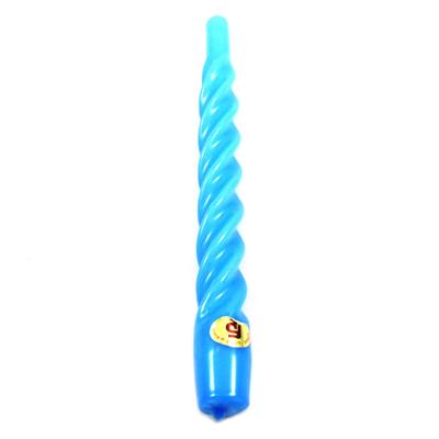 CANDELE TORTIGLIONE LACCATE CELESTE
