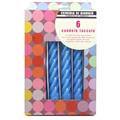 CANDELE TORTIGLIONE LACCATE CELESTE