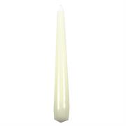 CANDELE CONICHE LACCATE BIANCHE CM.21 PZ.6