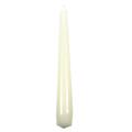 CANDELE CONICHE LACCATE BIANCHE CM.21 PZ.6