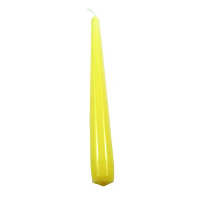 CANDELE CONICHE LACCATE GIALLE