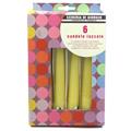 CANDELE CONICHE LACCATE GIALLE