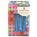 CANDELE CONICHE LACCATE CELESTE