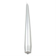 CANDELE CONICHE LACCATE ARGENTO CM.21 PZ.6