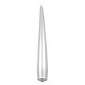 CANDELE CONICHE LACCATE ARGENTO CM.21 PZ.6