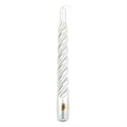 CANDELE TORTIGLIONE LACCATE ARGENTO CM.21 PZ.6
