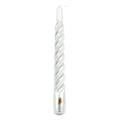 CANDELE TORTIGLIONE LACCATE ARGENTO CM.21 PZ.6