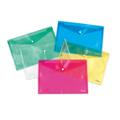 BUSTE TRASPARENTI C/BOTTONE A3 PZ.5 ASSORTITE 42,7X30,8