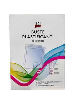 POUCHES INLINEA A3 CRYSTAL 80 MICRON PZ.100 IL7460 78824