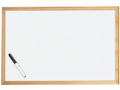 LAVAGNA BIANCA 60X90 CORNICE LEGNO 1171