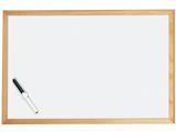 LAVAGNA BIANCA 60X90 CORNICE LEGNO 1171