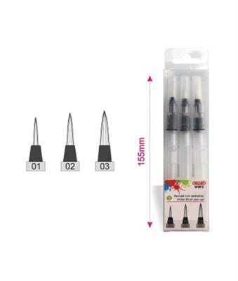 PENNELLI CON SERBATOIO TONDI SET 3 PEZZI WBP3