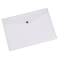 BUSTA CON BOTTONE A4 TRASPARENTE HC38020