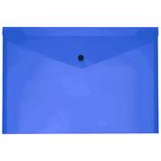 BUSTA CON BOTTONE A4 BLU 15304