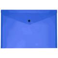 BUSTA CON BOTTONE A4 BLU 15304