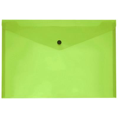 BUSTA CON BOTTONE A4 VERDE 15307