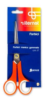 FORBICE MANICO GOMMA CM.17,8 TRY ME CARD 4366T
