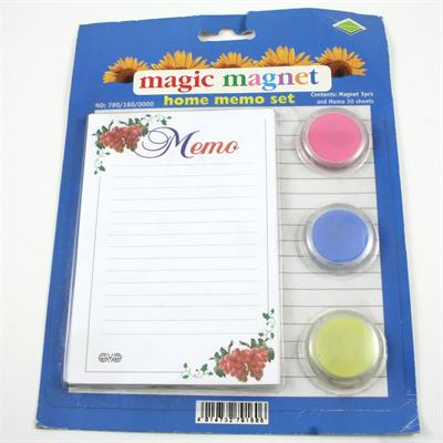 SET MEMO CON 3 BOTTONI MAGNETICI