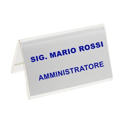 SEGNAPOSTO BIFRONTALE 100X60MM PMMA5729