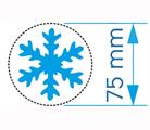 FUSTELLA MM.75 FIOCCO NEVE CPP603