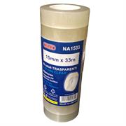 NASTRO ADESIVO 15MM X 33M TRASPARENTE NA1533