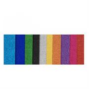 FOGLI CORRUGATO 40X60 GLITTER FF.10  CORG4060A