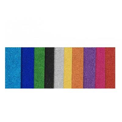FOGLI CORRUGATO 40X60 GLITTER FF.10  CORG4060A