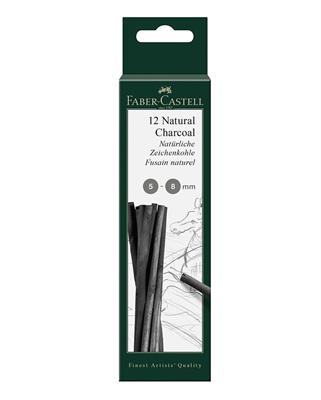 CARBONE NATURALE FABER-CASTELL 5-8 MM. PZ.12 129298