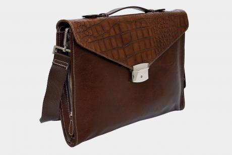 BORSA SOTTOBRACCIO VACCHETTA COCCO 39.5X29X52
