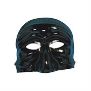 MASCHERA PULCINELLA CLASSICO NERO IN PLASTICA 00055