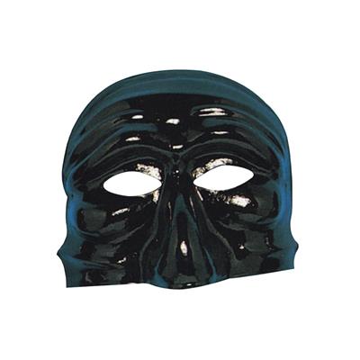MASCHERA PULCINELLA CLASSICO NERO IN PLASTICA 00055