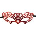 MASCHERA IN PLASTICA INTAGLIATA C/GLITTER ROSSI 00772