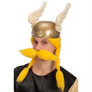 PARRUCCA VIKINGO GIALLA C/BAFFI IN VALIGETTA 02315