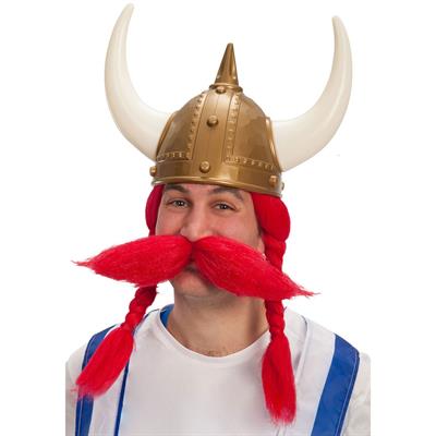 PARRUCCA VIKINGO ROSSA C/BAFFI IN VALIGETTA 02316
