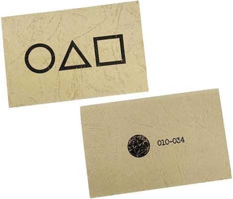 CARTA SQUID GAME 2021, BIGLIETTO DA VISITA 20PEZZI