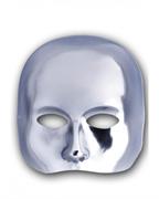 CARNEVALE MASCHERA MEZZO VISO ARGENTO 00144