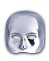 CARNEVALE MASCHERA MEZZO VISO ARGENTO 00144