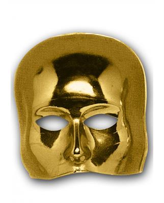 CARNEVALE MASCHERA MEZZO VISO ORO 00145