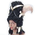 CARNEVALE PARRUCCA POMPADOUR NERA